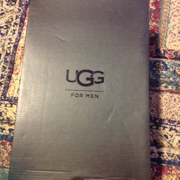 UGG Men's Slayte Stripe White leather Fashion Sneakers 11.5M New in Box - Picture 10 of 10